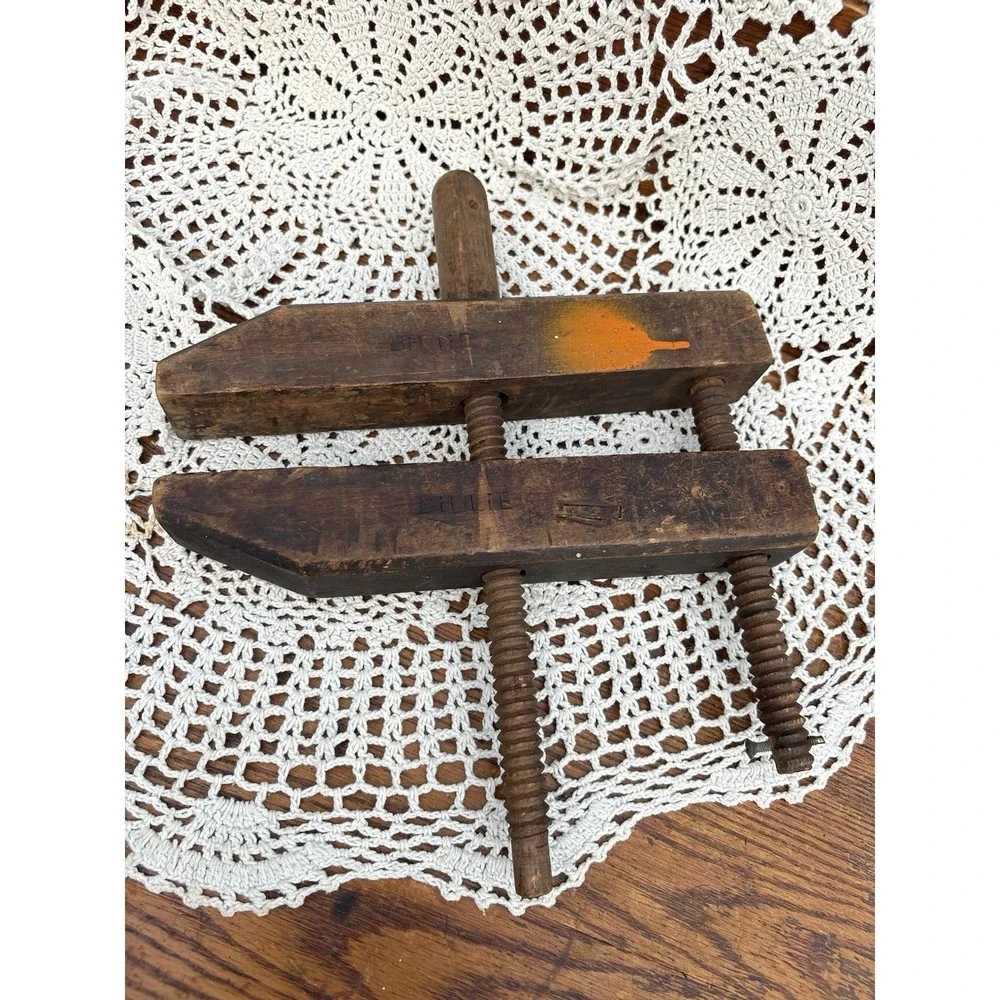 Antique Wooden Screw Clamp 10
